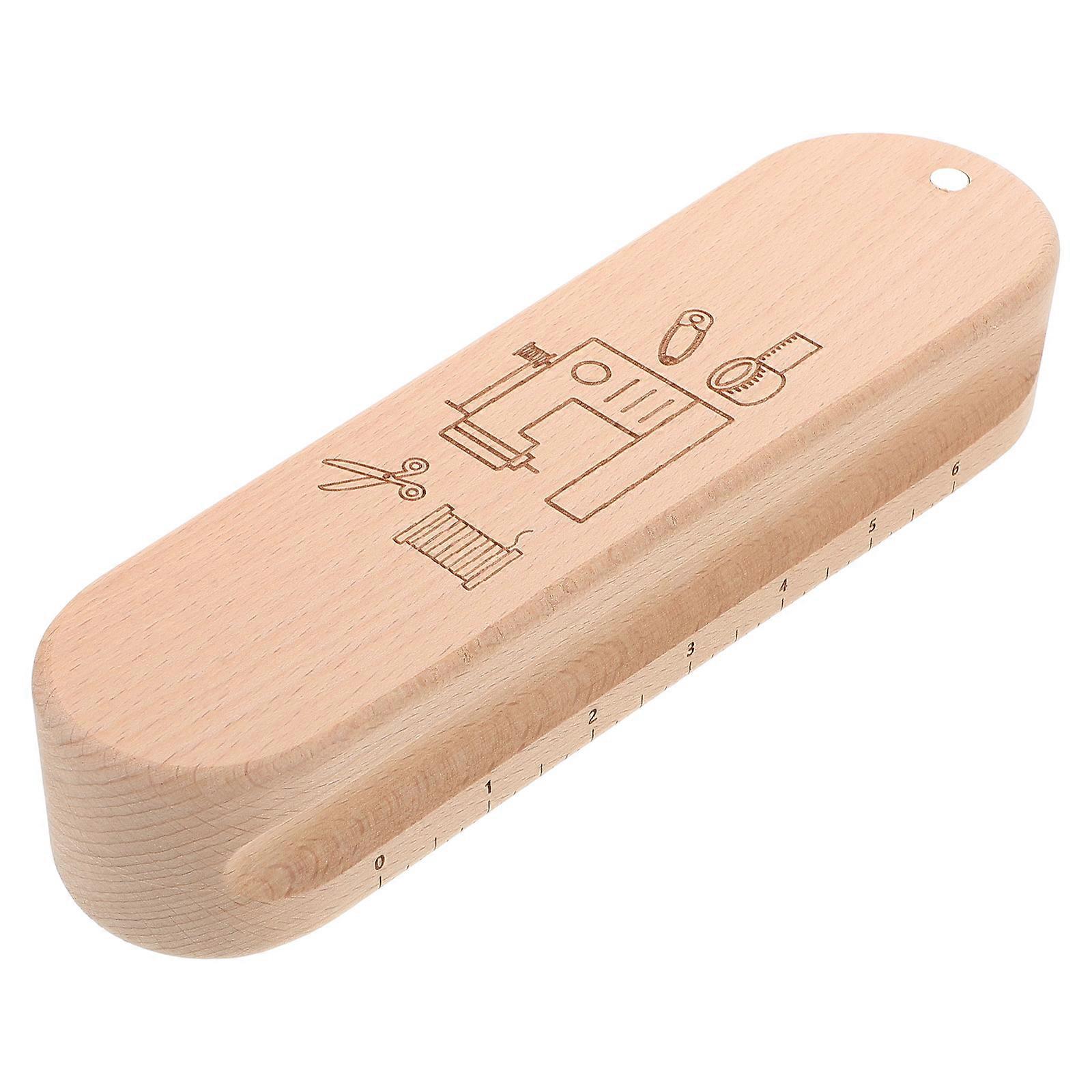 Tailor Clapper Wood Pressing Stick for Quilting Ironing Tasks Beige Wood Seam Flattening 1Set