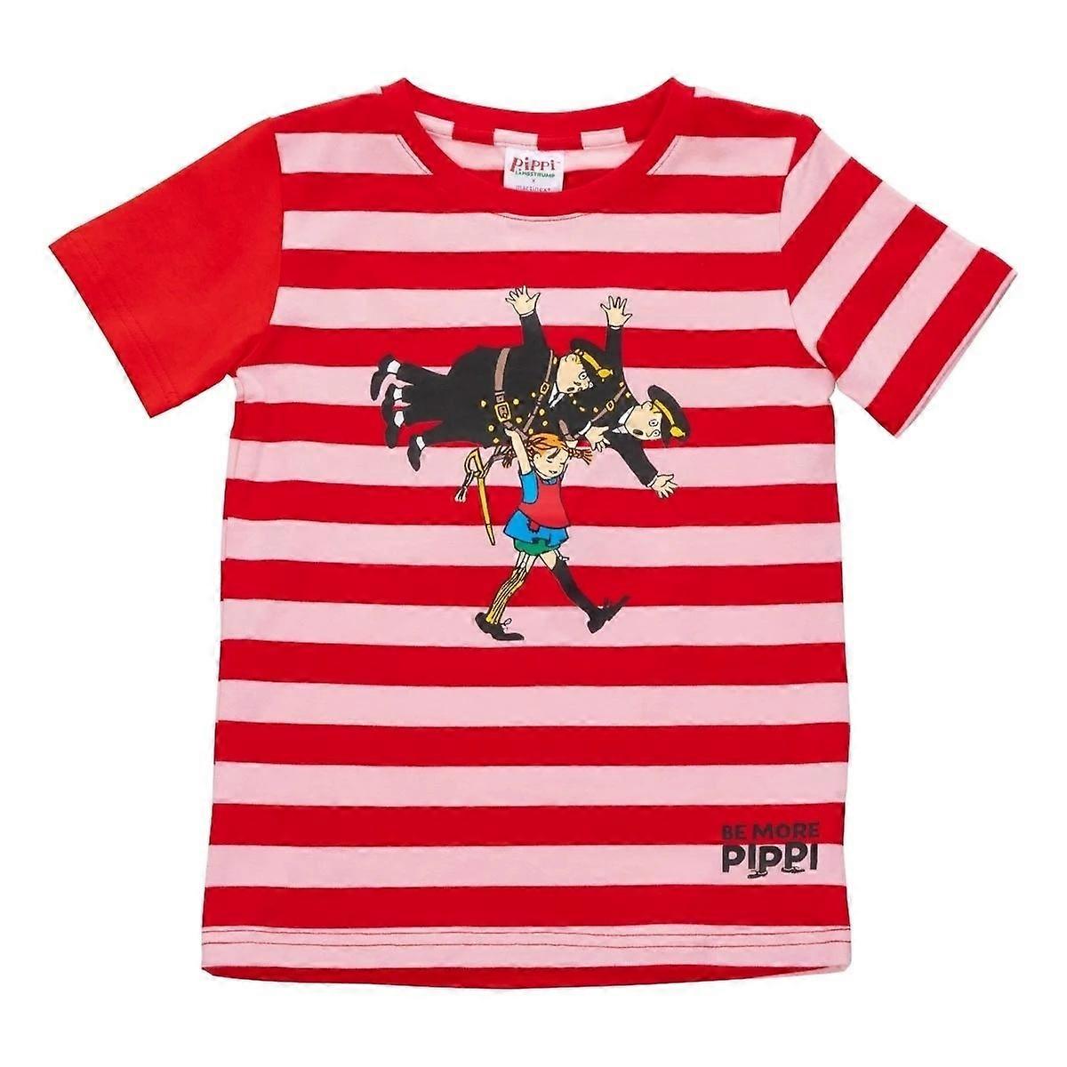 Pippi Langstrumpf Pippi und die Polizei T-Shirt Rot