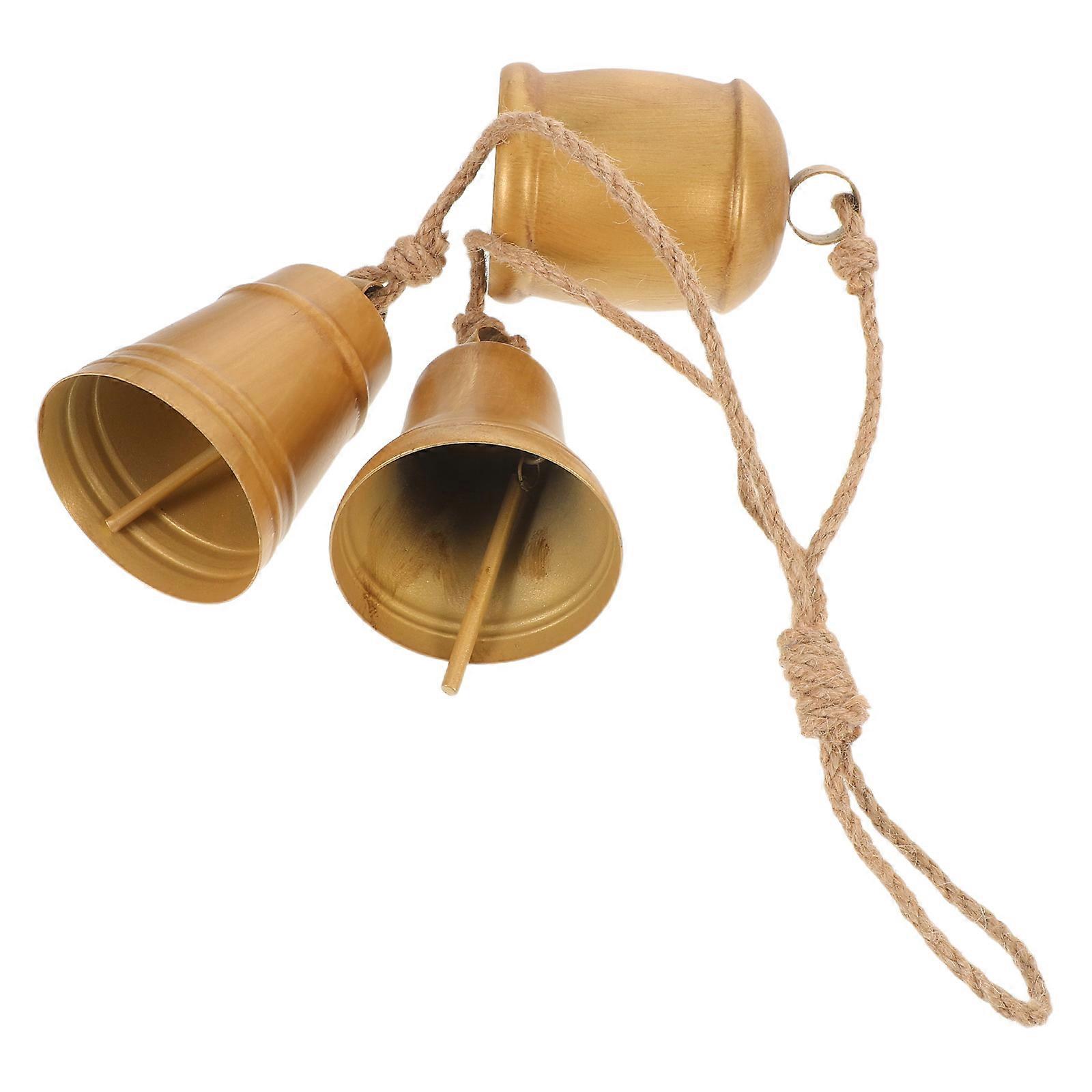 Rustic Metal Cowbell Pendant – Wall and Christmas Tree Decor for Holiday and Seasonal Home and Office Decoration