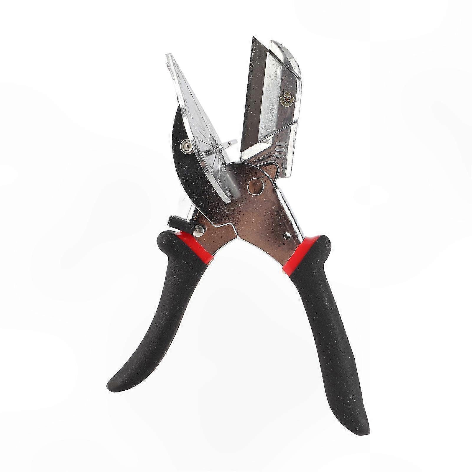 Non-Slip Black Handle Angle Shear Cutter for Thin Wood and PVC Pipes