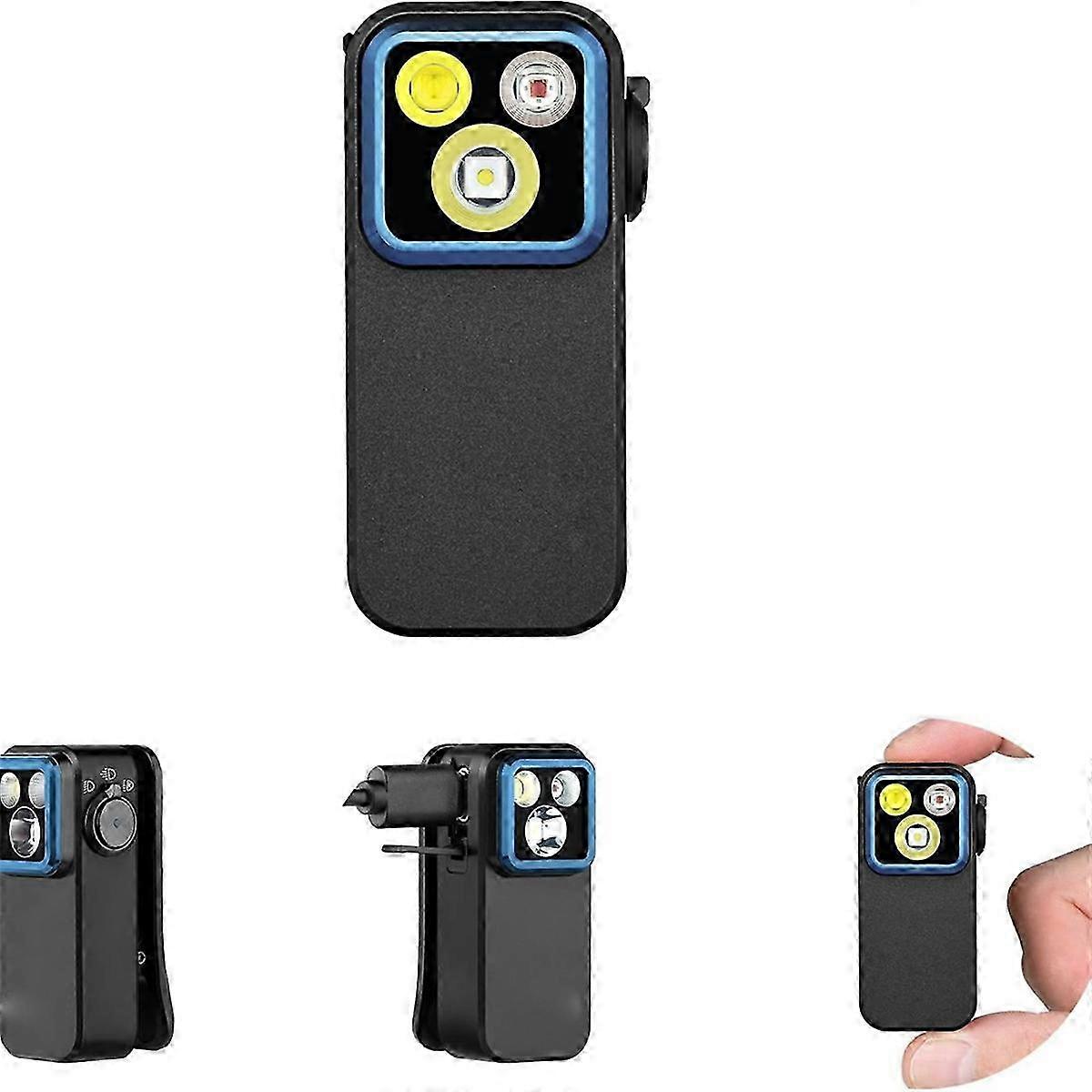 Oclip Ultra EDC Flashlight: 530 Lumens, Type-C Rechargeable, Spotlight, UV Flash with Magnetic Cl