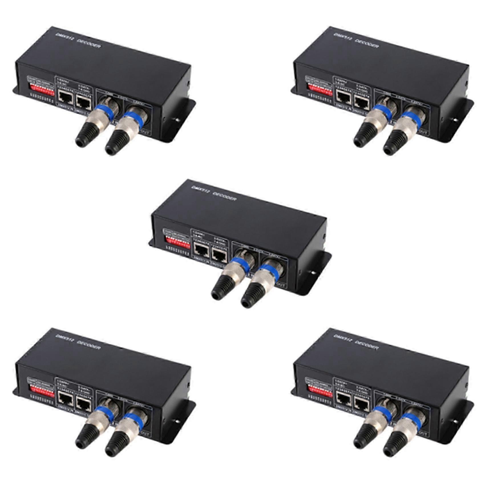 RGBW LED Controller with 5X DMX512 Decoder for RGB LED Lighting - DMX512-3CH