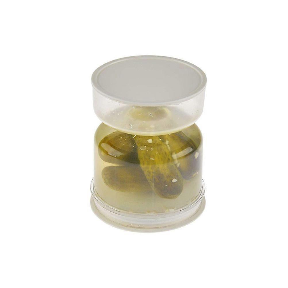 Pickles Jar Dry and Wet Dispenser Pickles Olives Hourglass Jar Container for Home Kitchen Making Food Separator