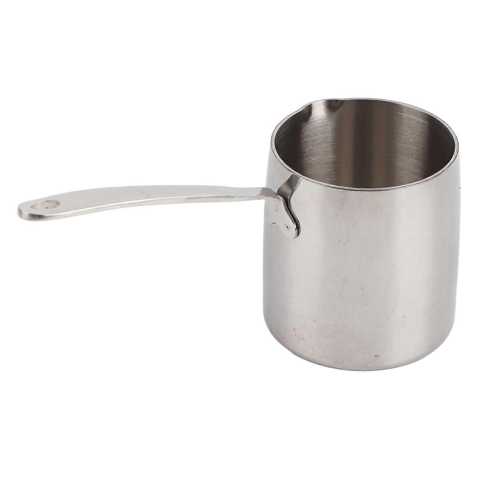 Butter Warmer Pot Quick Heat Conduction Three Layers Stainless Steel Butter Warmer with Accurate Scales Hole 700ML