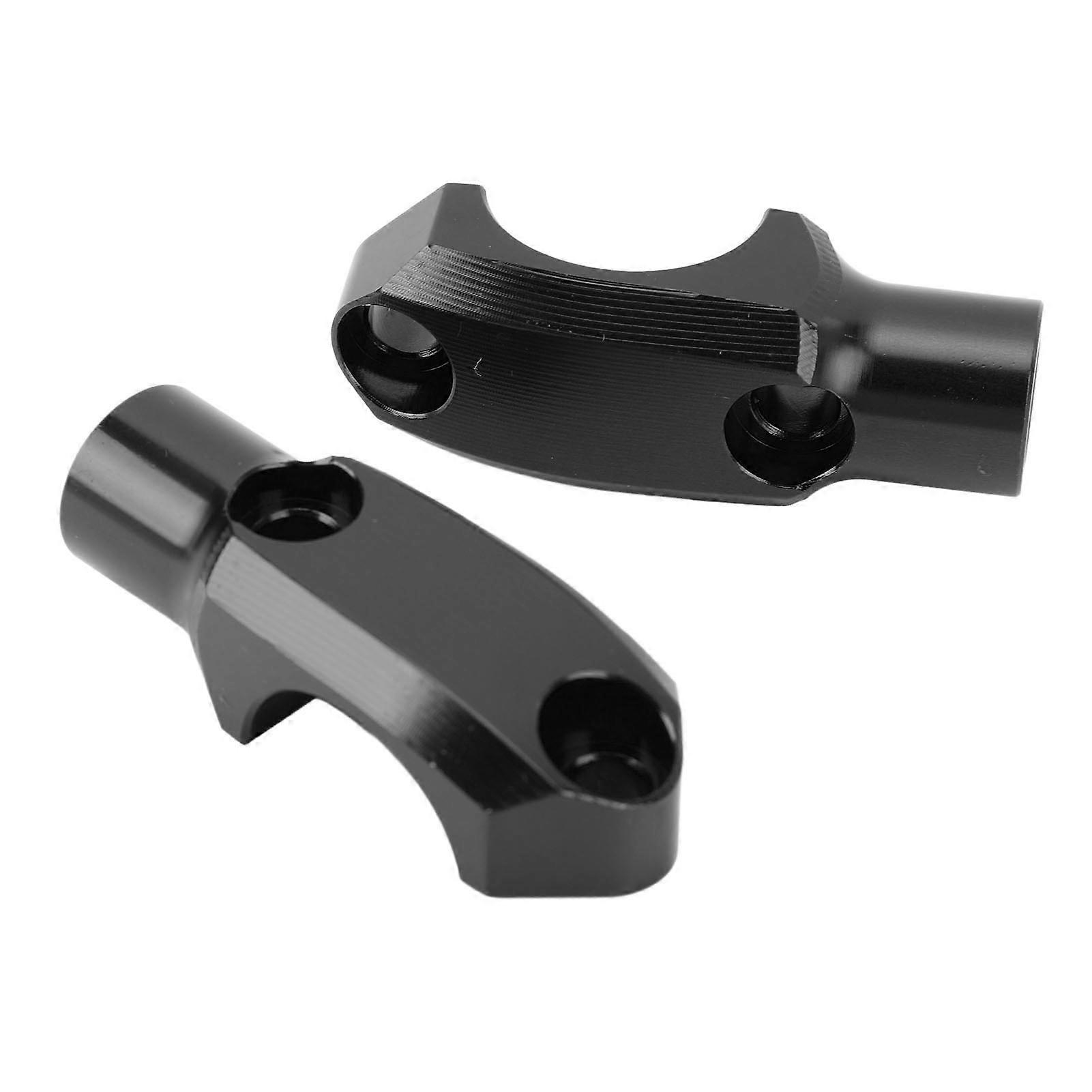 1 Pair Adjustable Motorcycle Mirror Mount M10x1.5 Thread Black