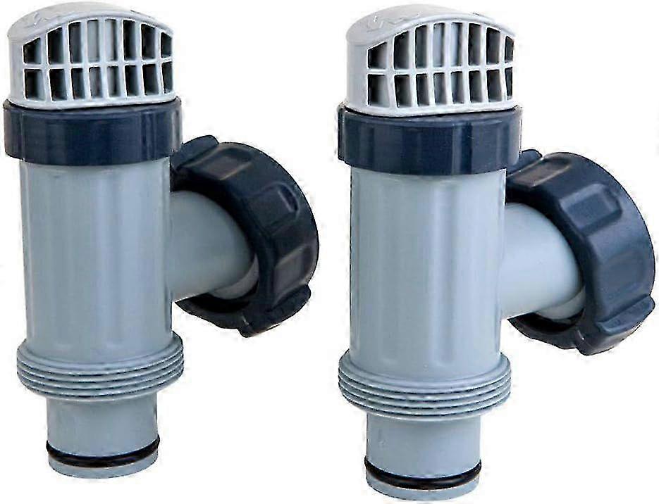 Set of 2 above ground piston valves with gaskets and nuts