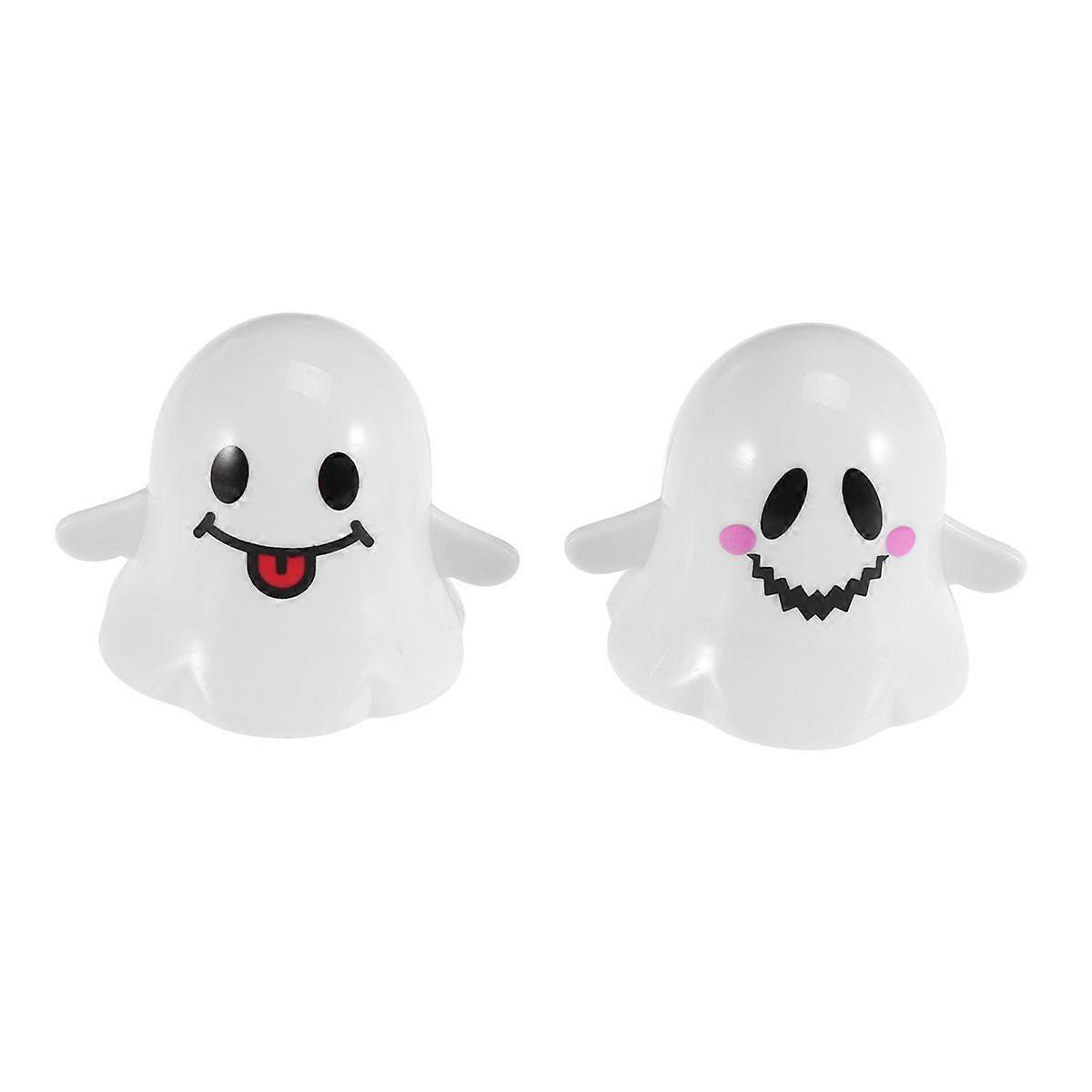 2pcs Halloween Rotating Ghost Wind up Toys Walking Props Clockwork Toys Horror Theme Party Favors Random Pattern
