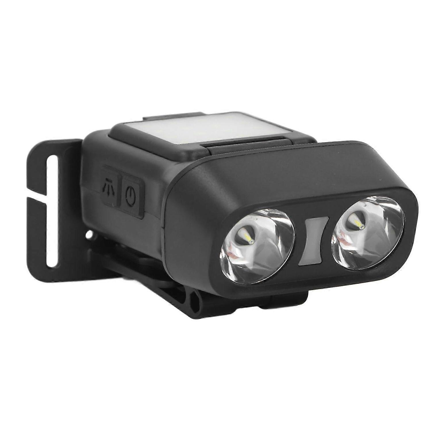Detachable Headlamp, 1500mAh 5 Modes Rechargeable COB Head Flashlight for Hiking for Cycling(Black)