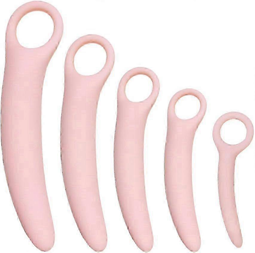 QoQiu 5-Pack Silicone Pelvic Floor Muscle Dilator Trainer SetPelvic Wand