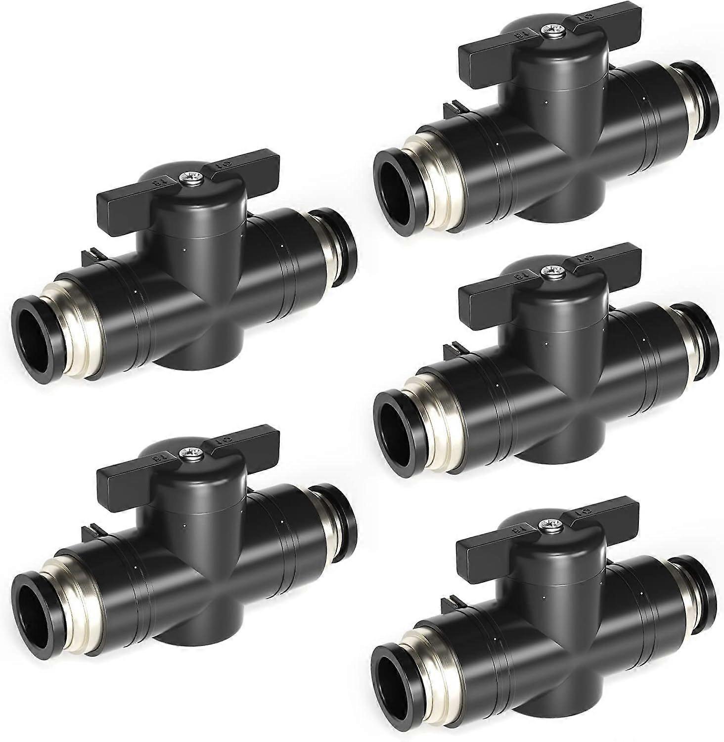 5pcs 10mm OD Pneumatic Ball Valve Push to Connect Control Valve Fittings (BUC10