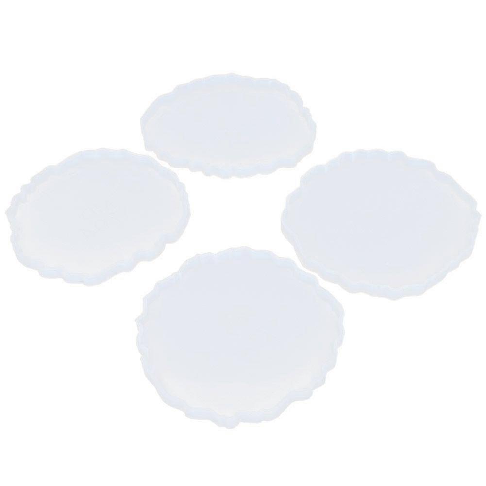 2025 Latest Model 4Pcs Coaster Molds Silicone Combination Set DIY HandMade