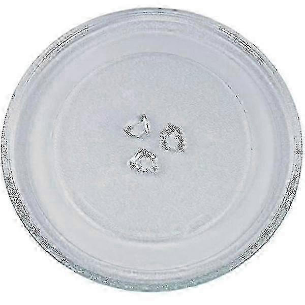 Universal Microwave Oven Glass Plate with 3 Mounts, 245 mm