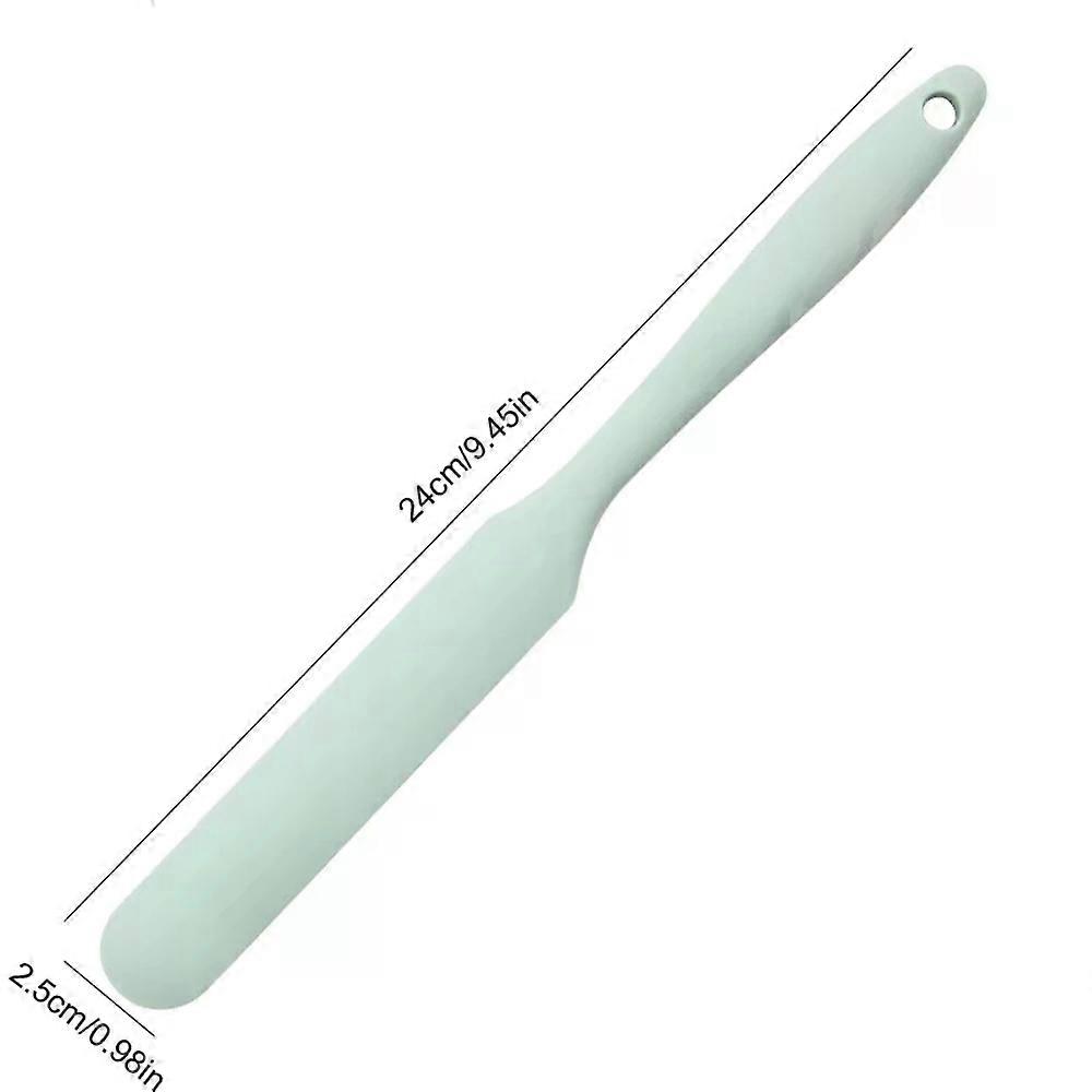 Silicone Cream Scraper Integrated Long Cake Spatula Heat-resistant Food Grade Spatula Kitchen Accessories Baking Tools