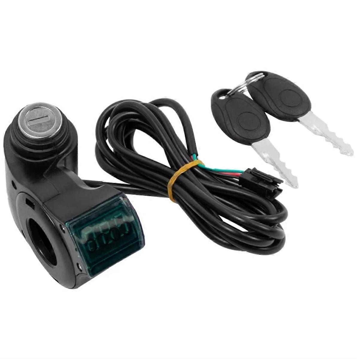 Electric Scooter Ignition Lock for ZERO X8 X10 X11 Power Key Lock Thumb Throttle Voltmeter Display