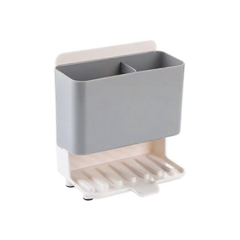 Sponge Storage Rack Household Kitchen Cleaning Rag Shelf Storage Container|Racks & Holders(Gray)