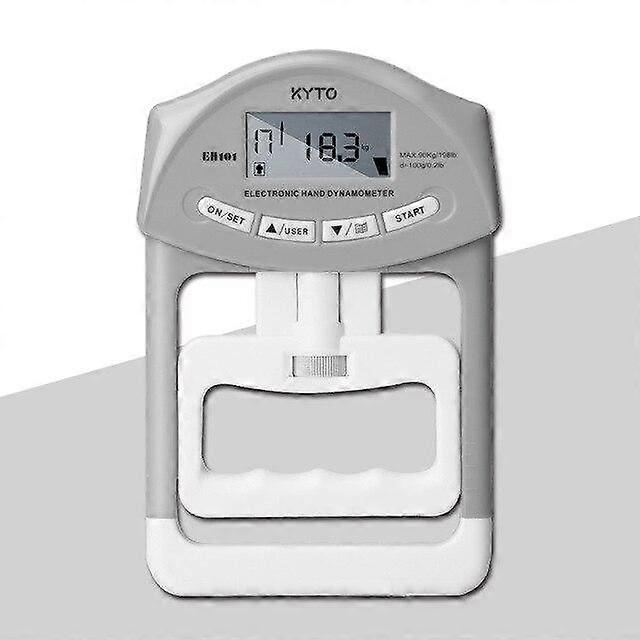 KYTO Digital Hand Dynamometer Grip Strength Measurement 200 Lbs / 90 Kgs|Hand Grips(Grey)