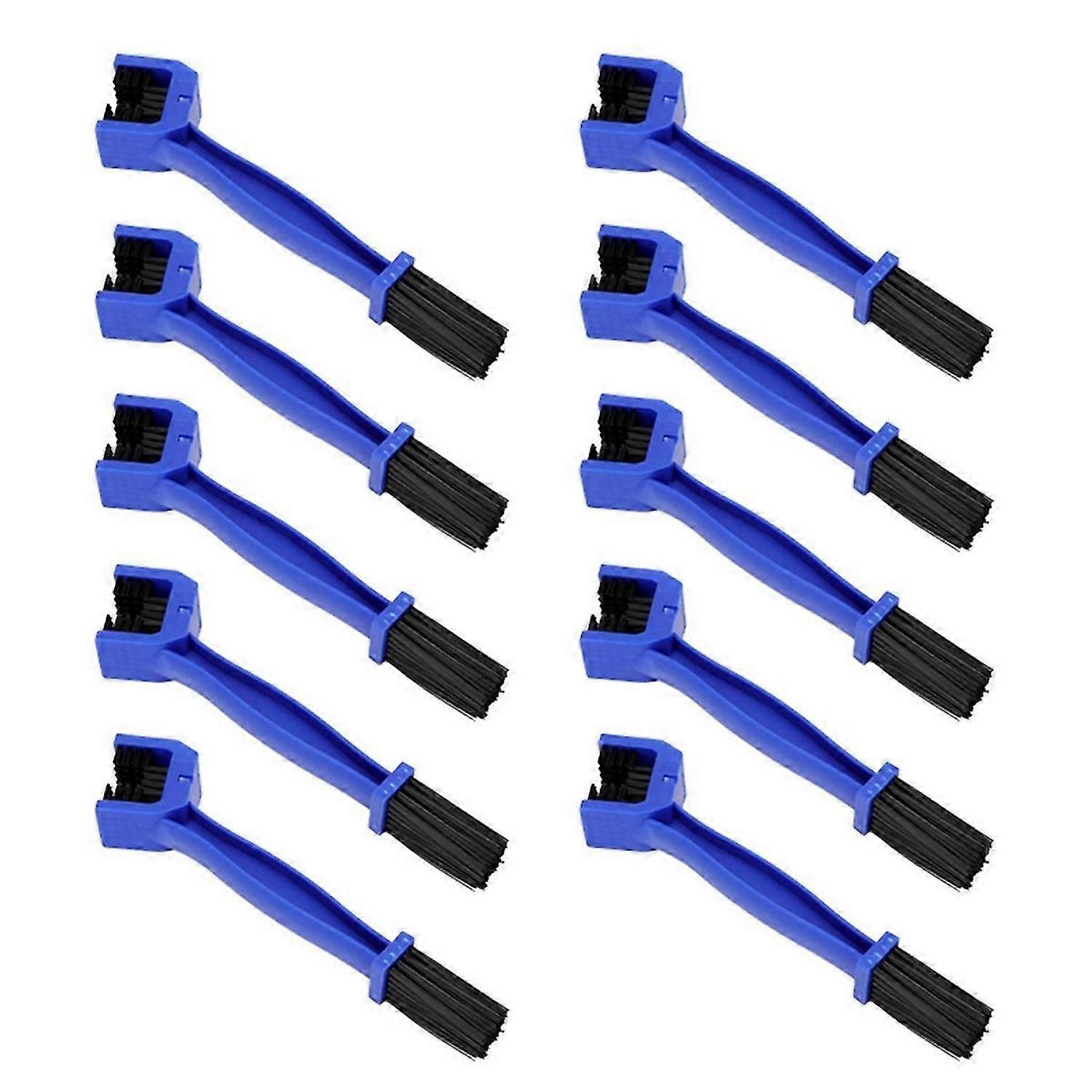 Blue Motorcycle and bicycle chain brushes