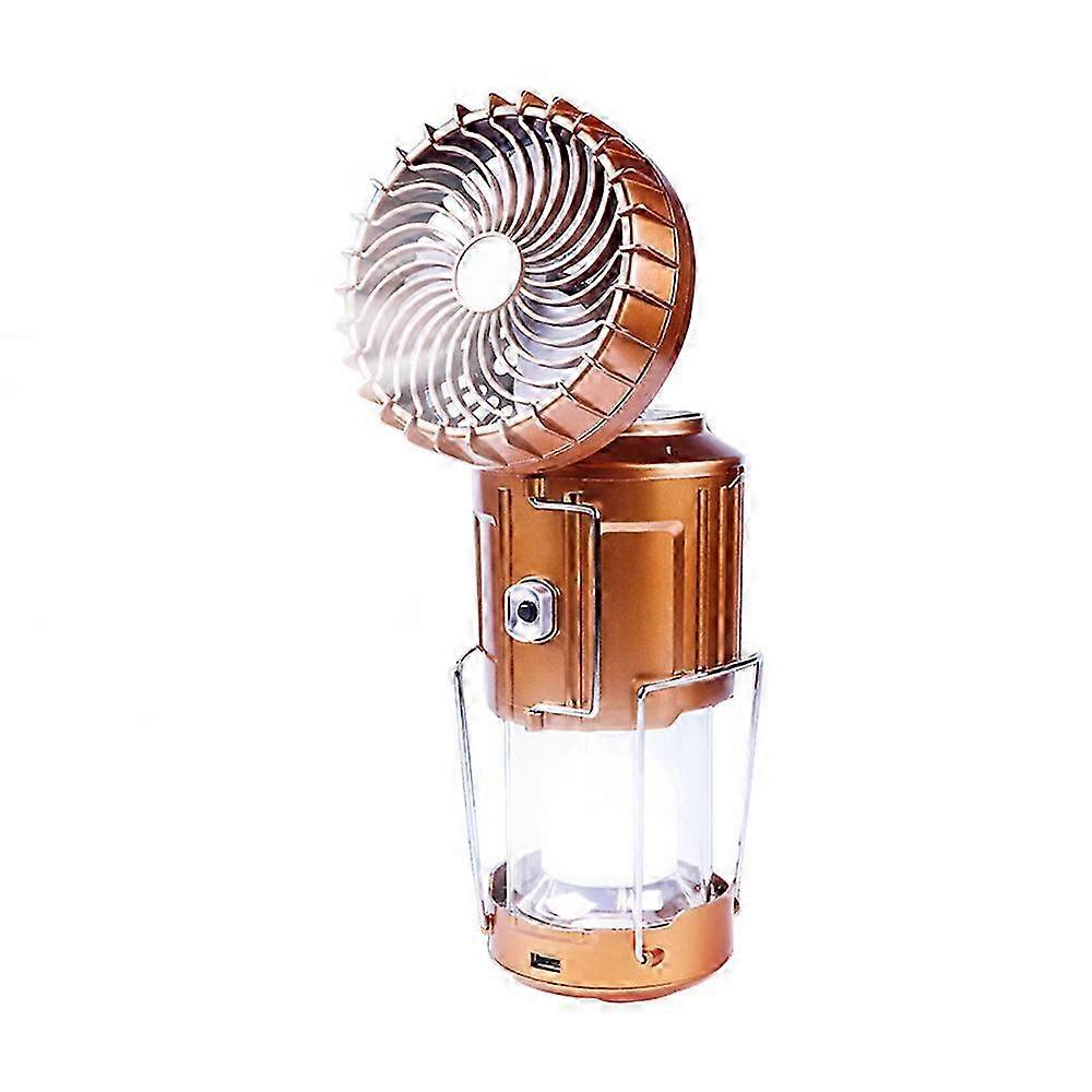 Multi-function solar lantern with fan for camping and hiking