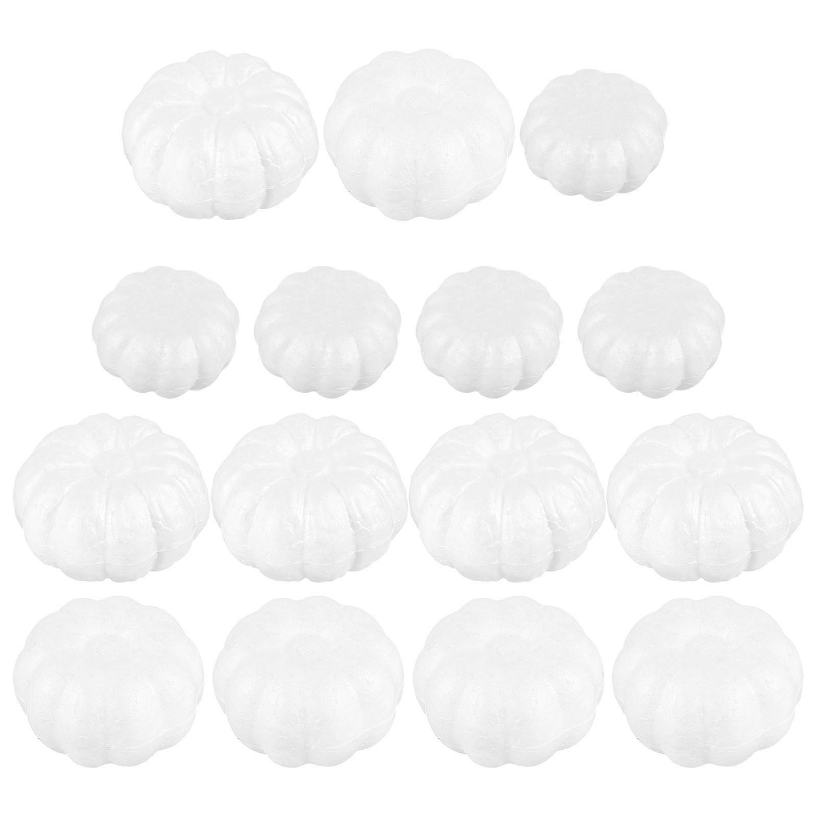 15pcs彫刻可能なカボチャ小さなクラフトカボチャ彫刻可能なフォームカボチャフォームカボチャクラフトフォームカボチャの装飾パンプキン塗装可能なカボチャ