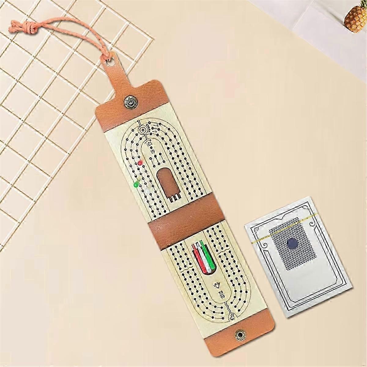 Traditional Wooden Cribbage Board Game Set for Family 2025