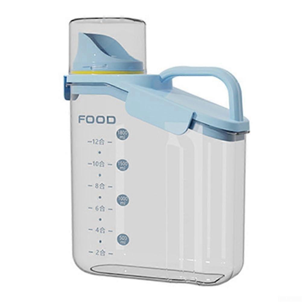 Bulk Pet Food Container With Airtight Seal And Carry Handle Blue LargeCapacity Storage