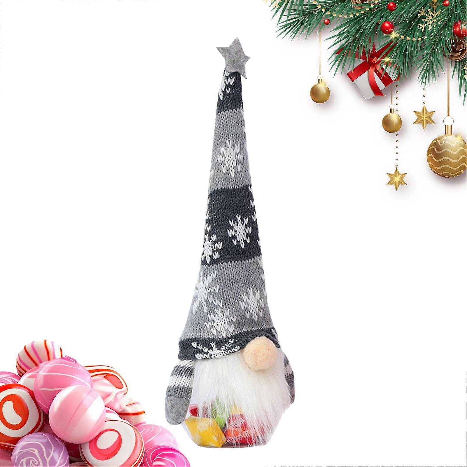 Christmas Cookie Boxes Gray Gnomes Candy Box Dolls Decorative Containers For Chocolates Holiday Table Decor