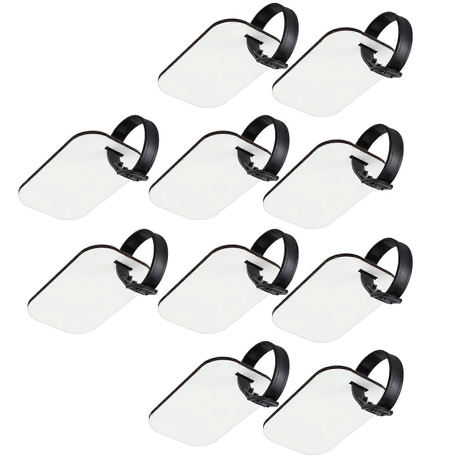 10pcs White MDF Sublimation Luggage Tags Double Sided 205g