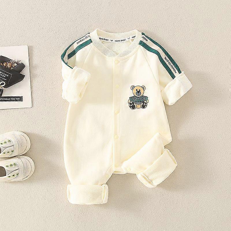 Infant And Toddler Autumn One-Piece Suit, Long-Sleeved Crawling Suit, Stylish Cartoon Baseball Suit For Boys In Spring And Autumn, Korean Version Of O