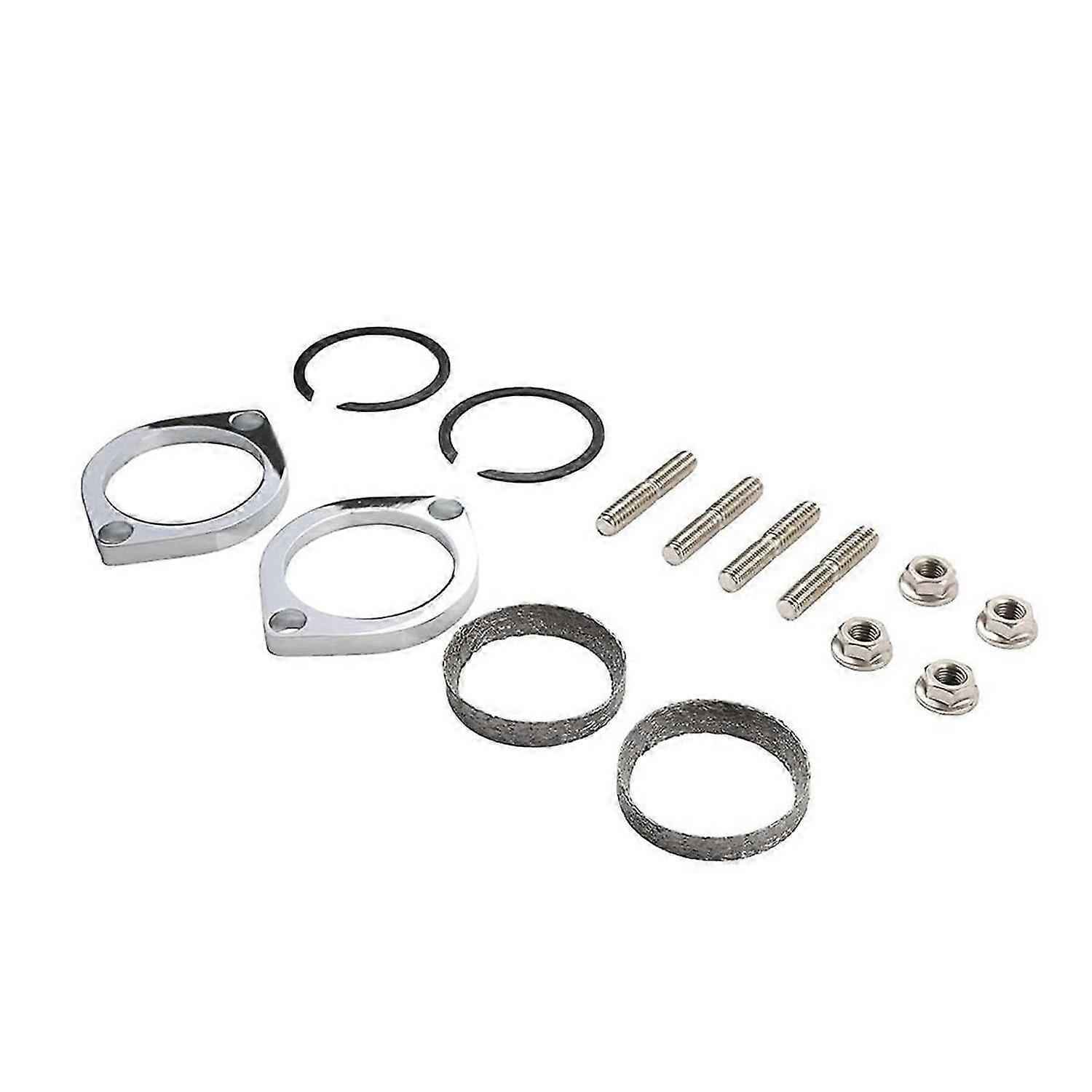 Exhaust Flange Install Kit Flanges Gaskets Nuts Washers for Harley