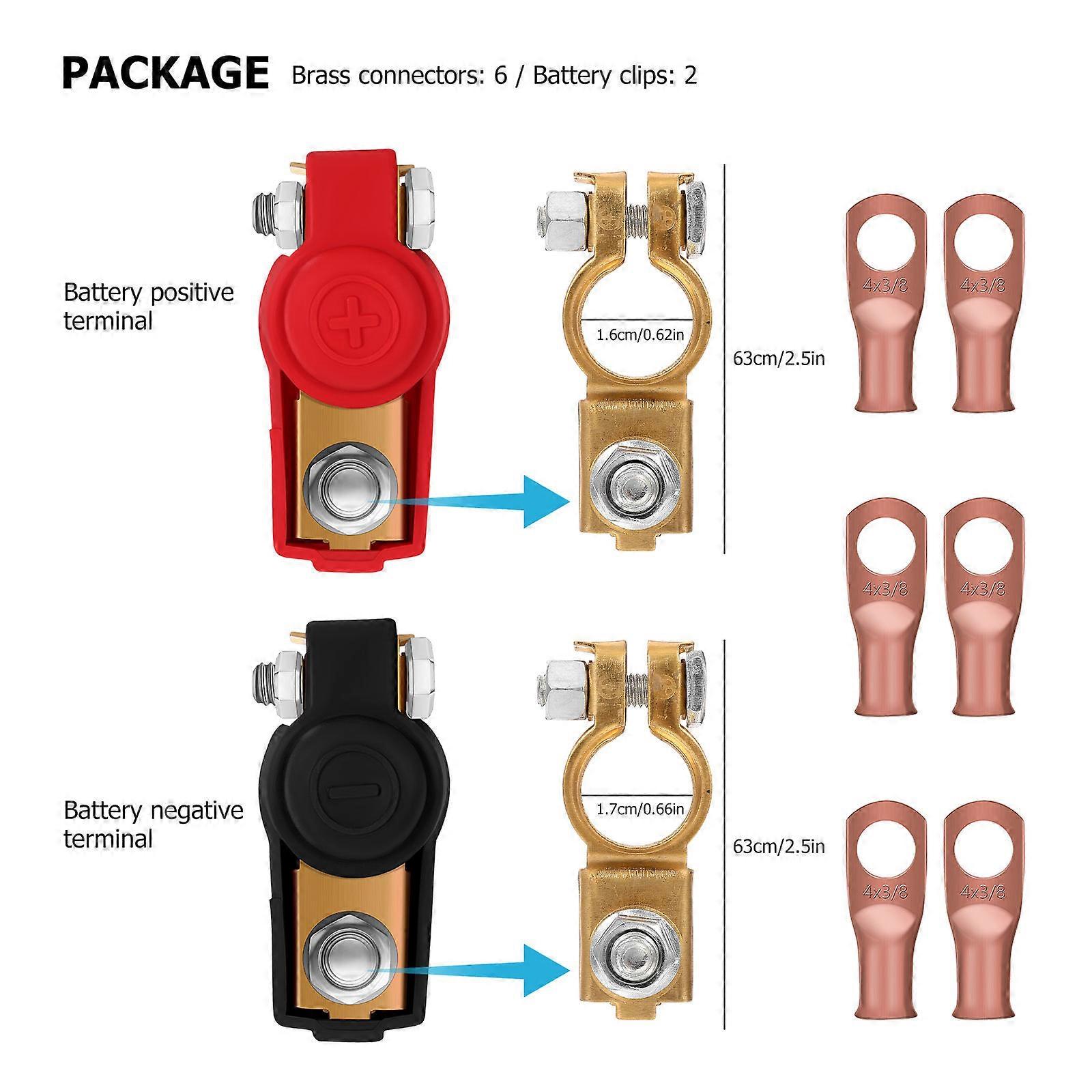 Brass Battery Terminal Connector Car Battery Terminal for Car 1Set