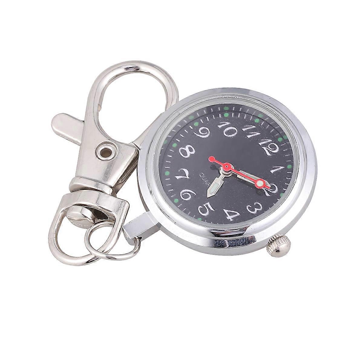 Keychain Pocket Watch Quartz Watch Large Number Function for Men