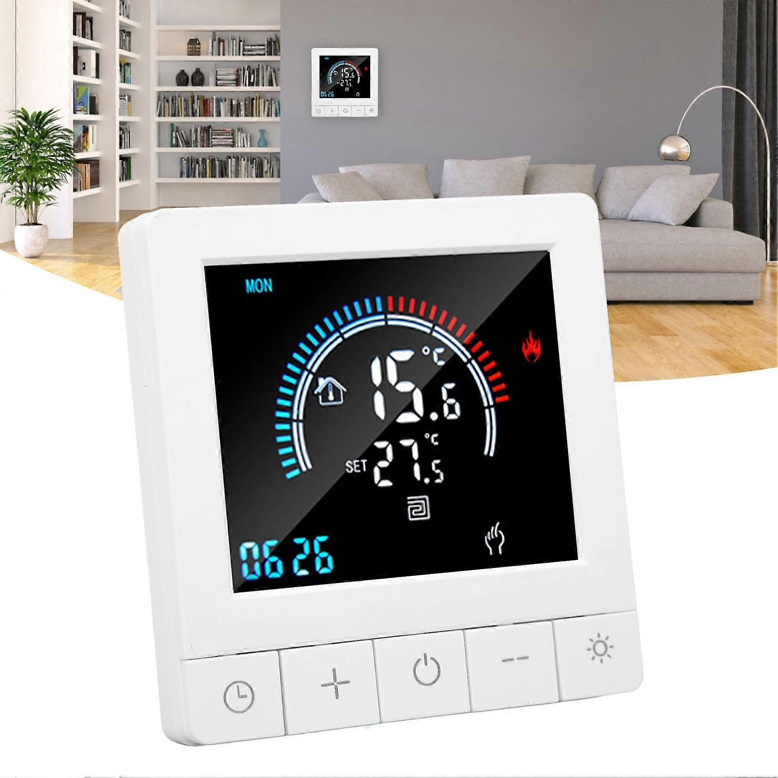 Smart Floor Heating Thermostat 3A AC90-240V Touchscreen Remote