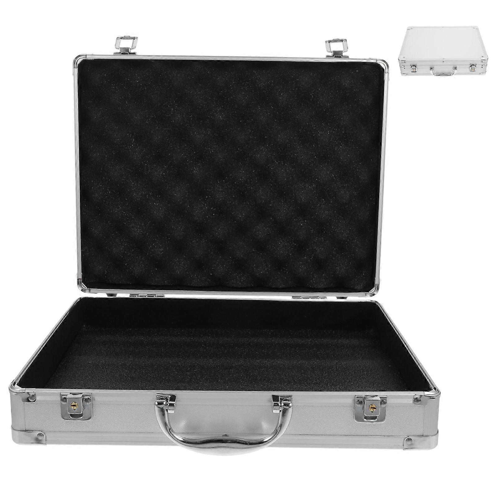 Aluminium Alloy Briefcase Handheld Storage Container Gadget Storage Box Multi-functional Tool Box Aluminum Alloy Carry Case Portable Tool Box