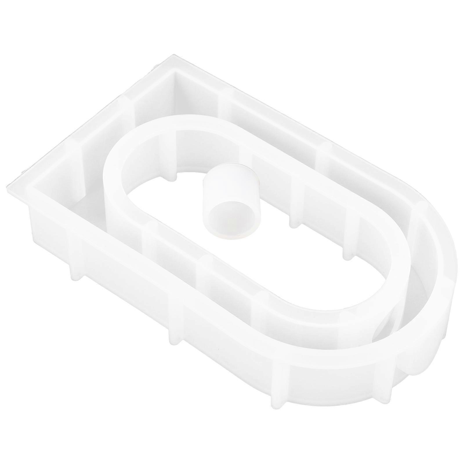 Silicone Hydroponic Vase Mold Portable Storage Flower Vase Making Round Arch Form White 17.00X10.00X3.50CM 1 Set