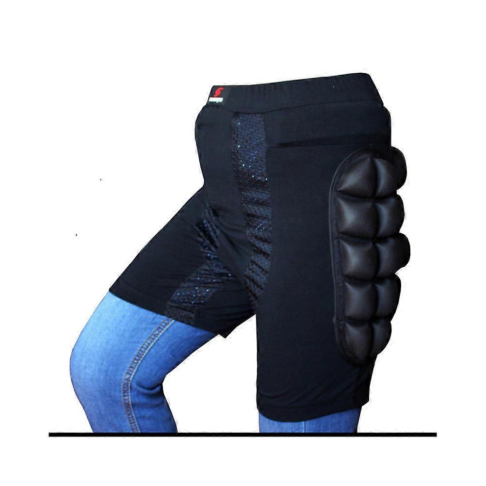 Safety Sports Pants Designed For Skiing Skating Snowboarding Impact Resistance Black Size S Protection For Hip 1Set