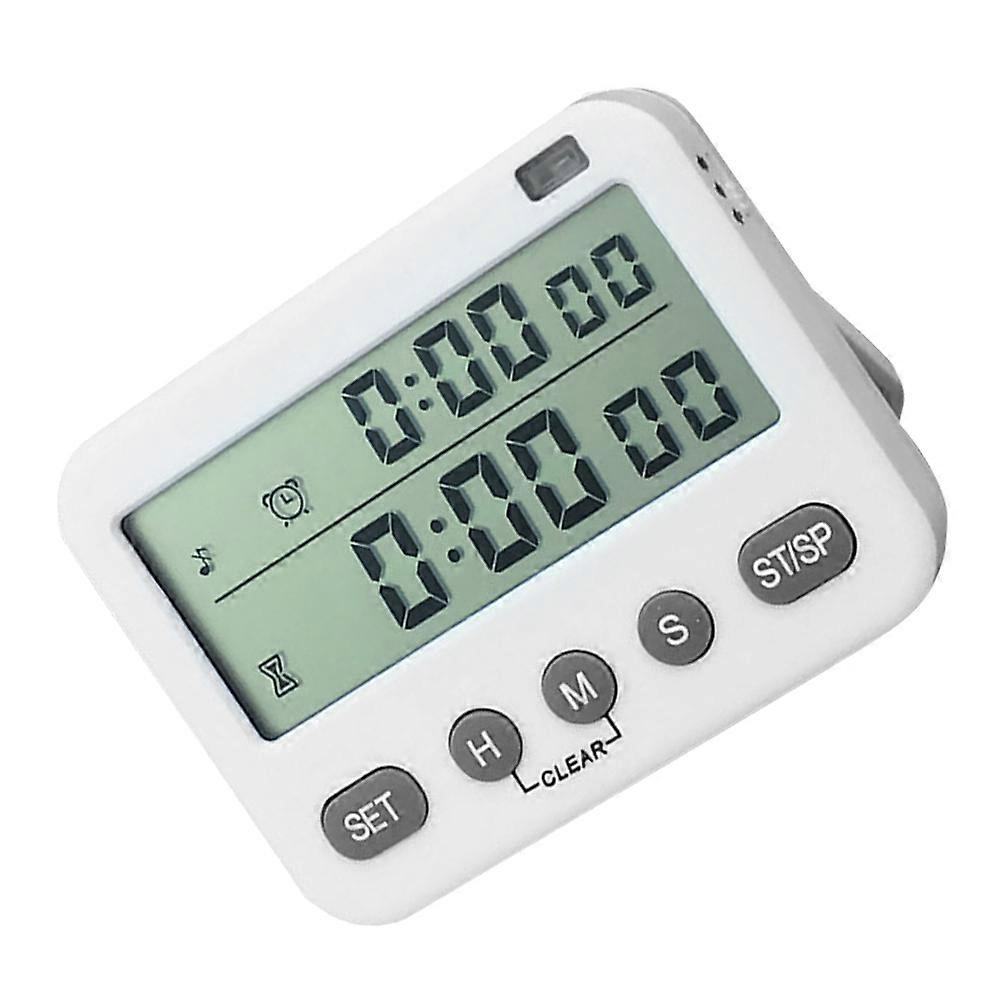 Professional Kitchen Timer Up Function Double Screen for Laboratory Device 1Pcs