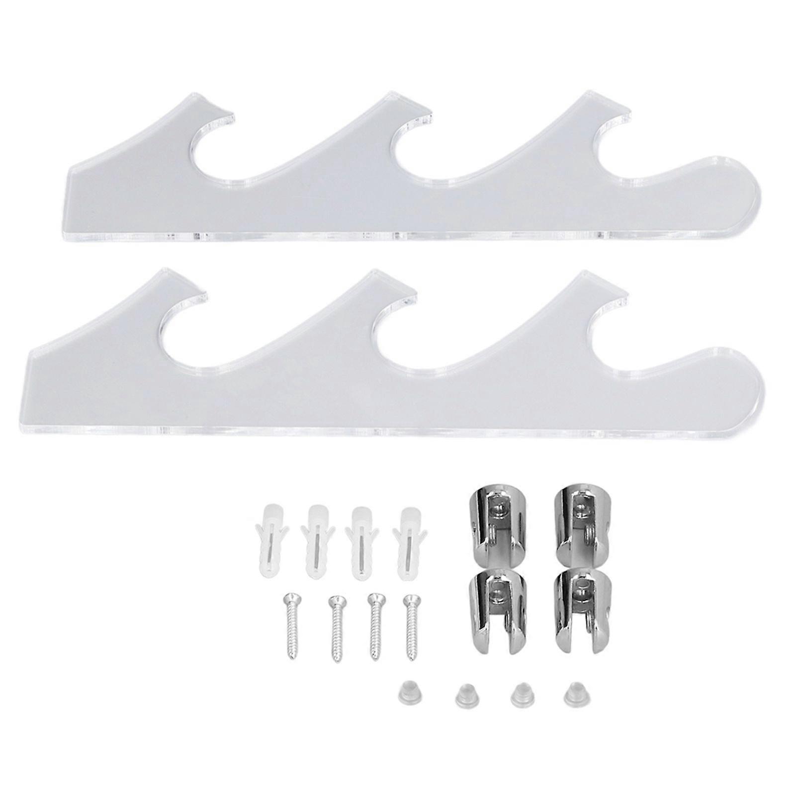 1 Pair Sword Holder, Samurai Sword Wall Mount, Clear