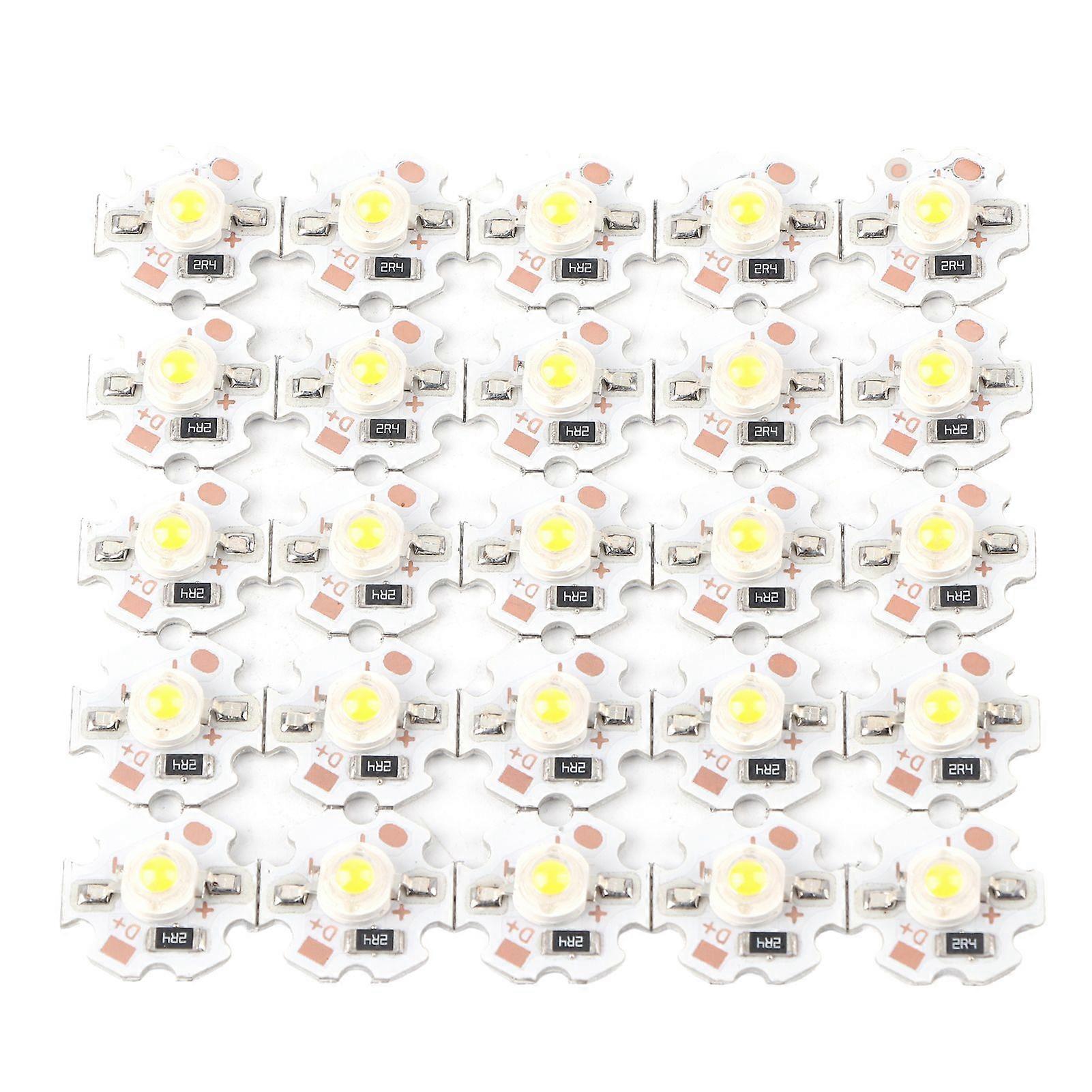 25Pcs 5V LED Chips 200LM 3W High Power LED Lamp Beads for DIY Lighting FixturesWarm White 30003200K