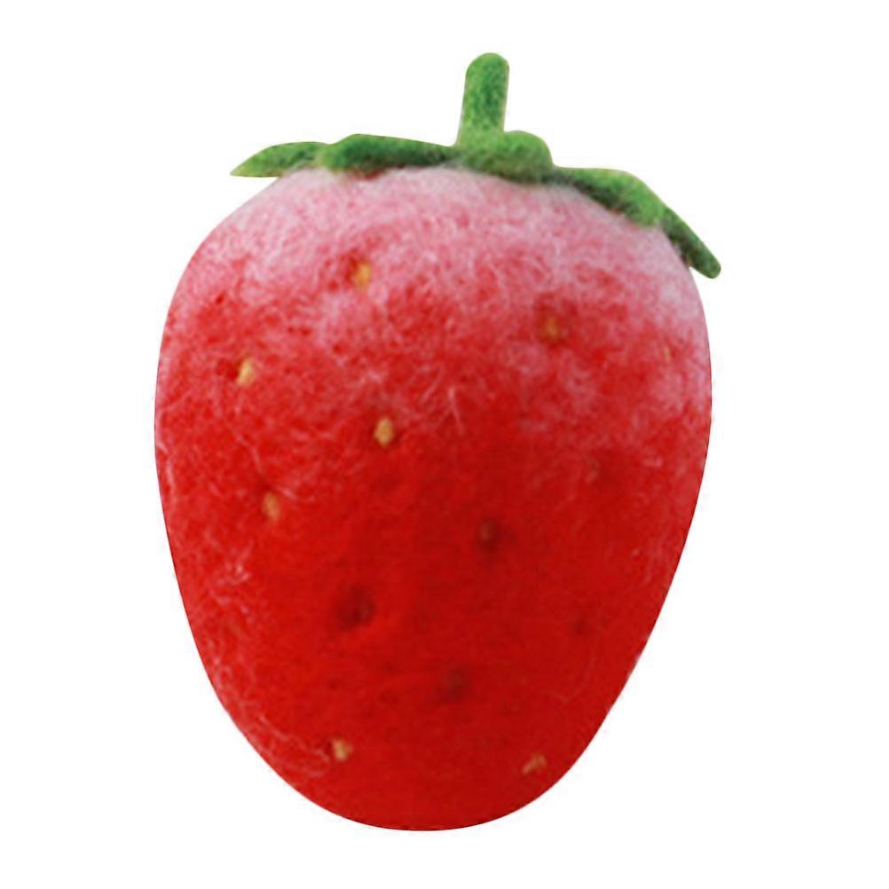 Handmade Wool Felt Fruit Pendant for DIY Craft Kit 1Set Red Material