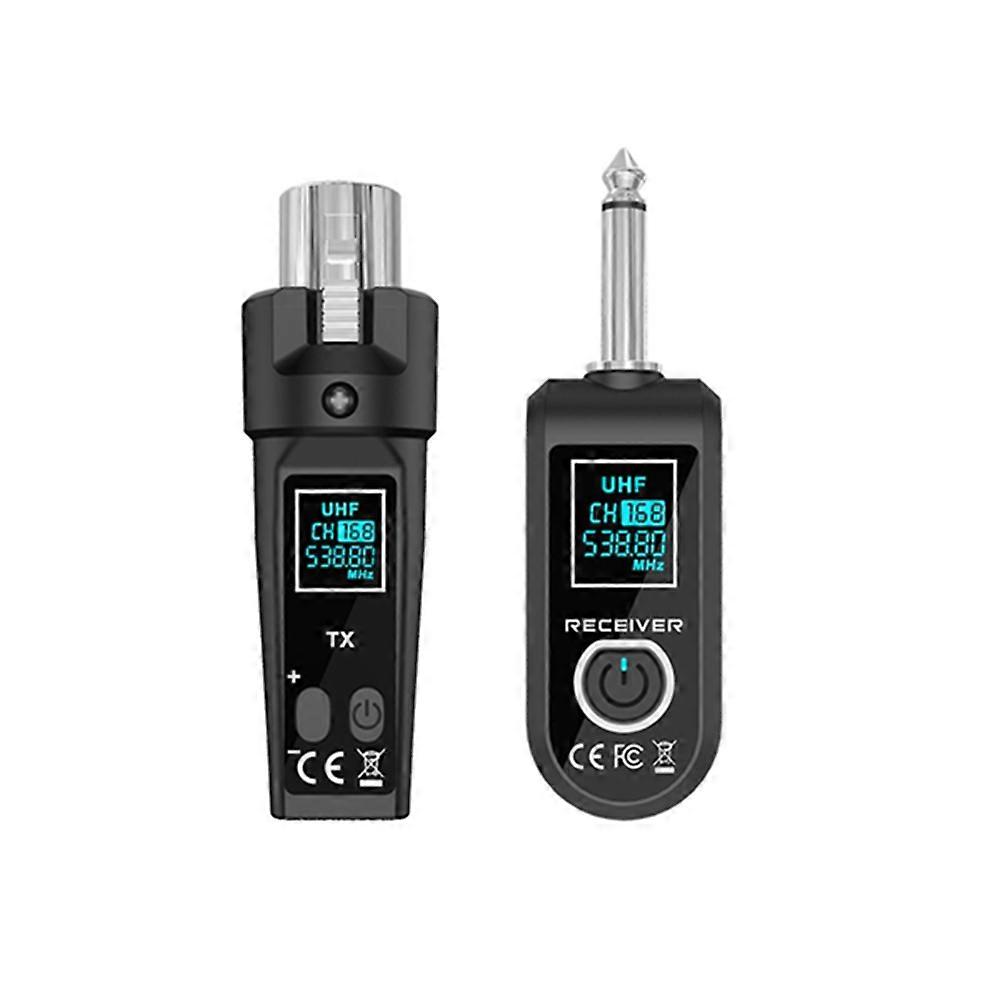 UHF Microphone Wireless Converter XLR Transmitter and Microphone Receiver for Dynamic Condenser Micr
