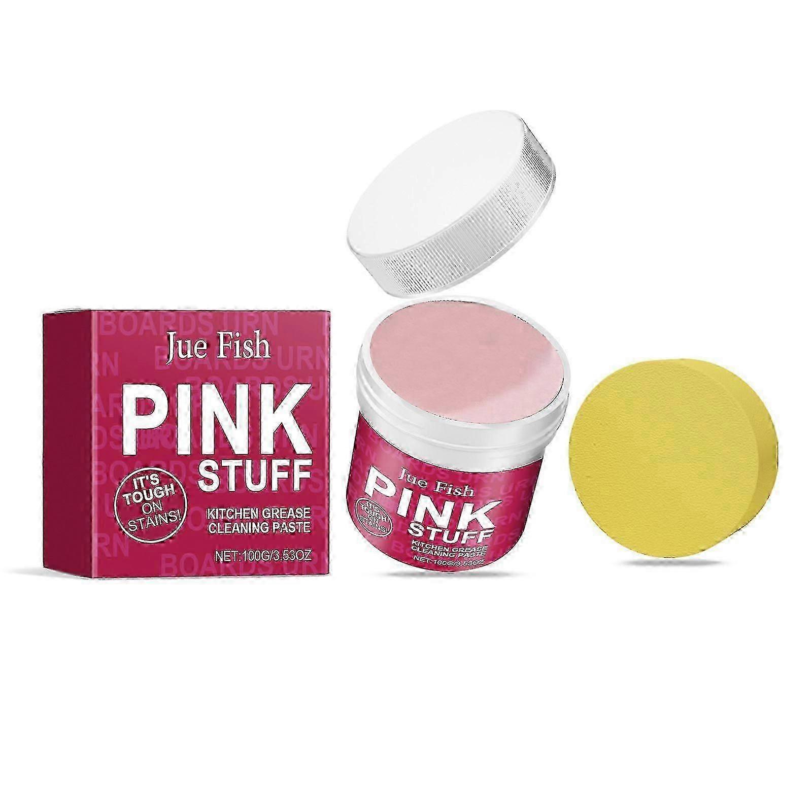 the pink stuff miracle cleaner 500g with sponge and microfibre cloth