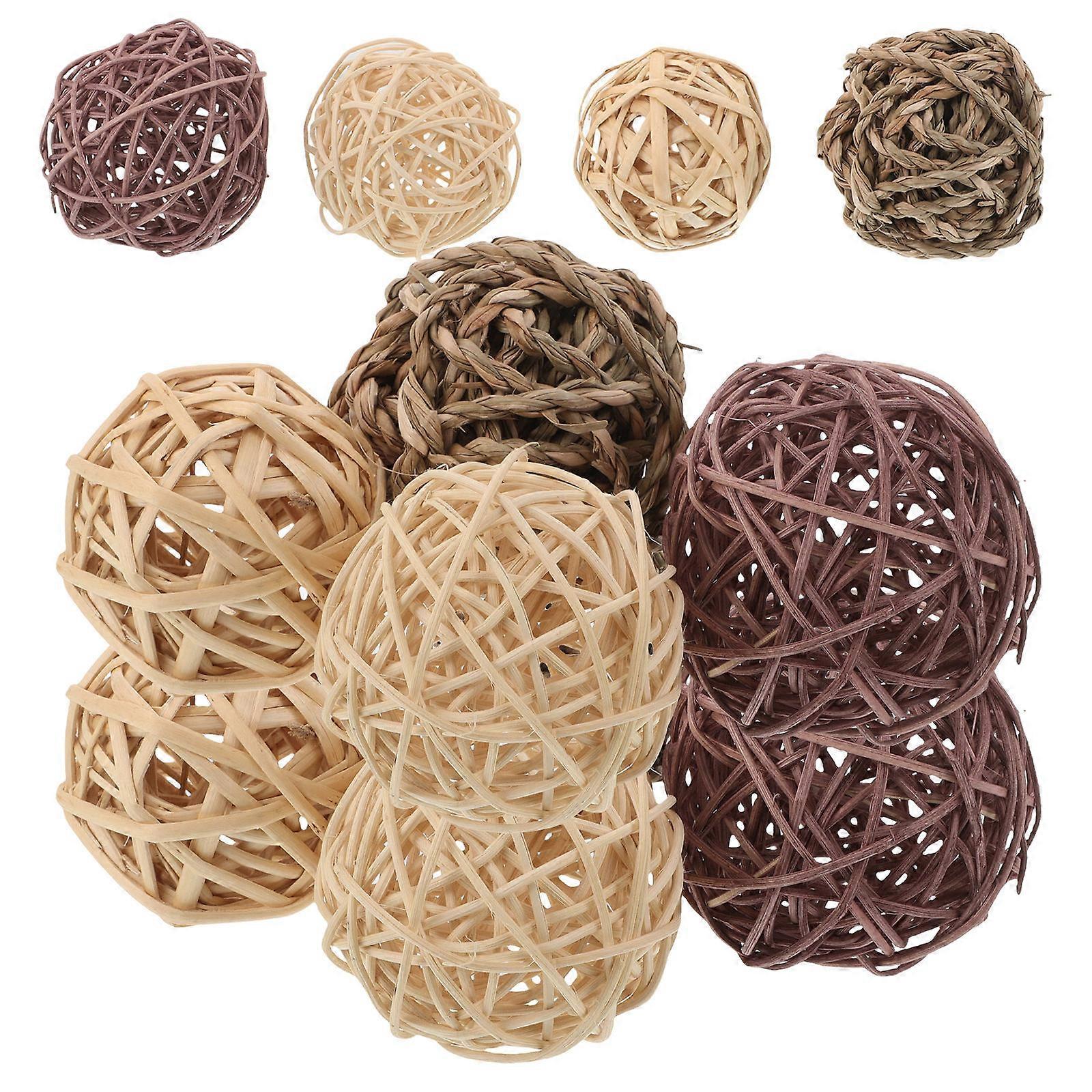 Willow Balls Rabbit Chew Balls for Teeth Grinding 100Pcs Handwoven Toys