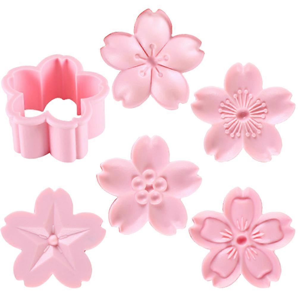 Decorative Cookie Molds Set of Biscuit Mold Cookie Mold Stamper for Home Use Pink