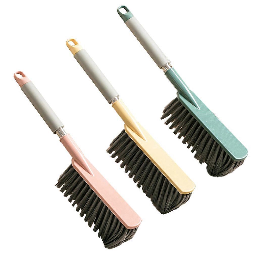 Dust Removing Brush 3Pcs Handheld Bed Broom Household Cleaning Tool Ergonomic Handle Assorted Color