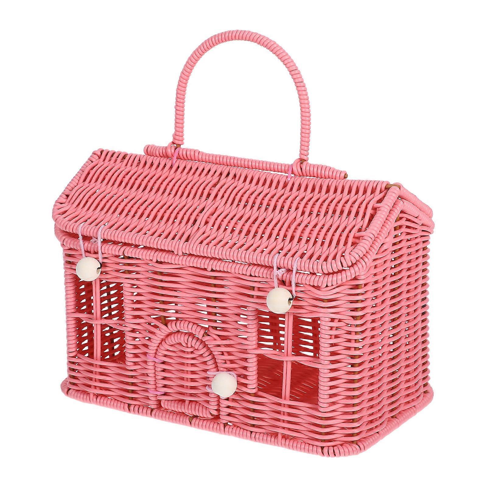 Handheld Vegetable Basket 2Pcs Woven Storage Basket For Women Suitable For Picnics And Special Occasions