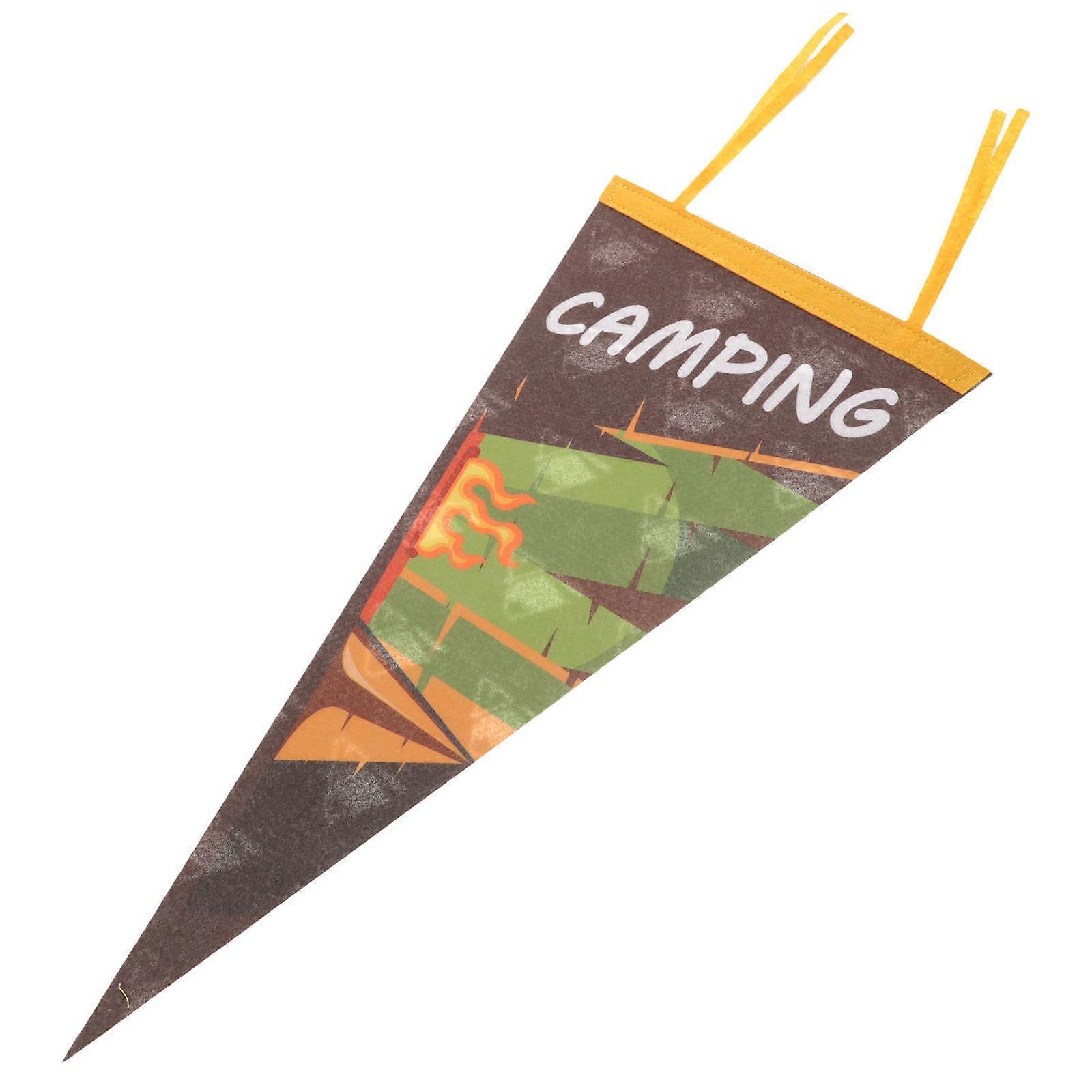 Triangular Camping Flag 4Pcs Hanging Camping Flag Assorted Color Decoration For Theme Party