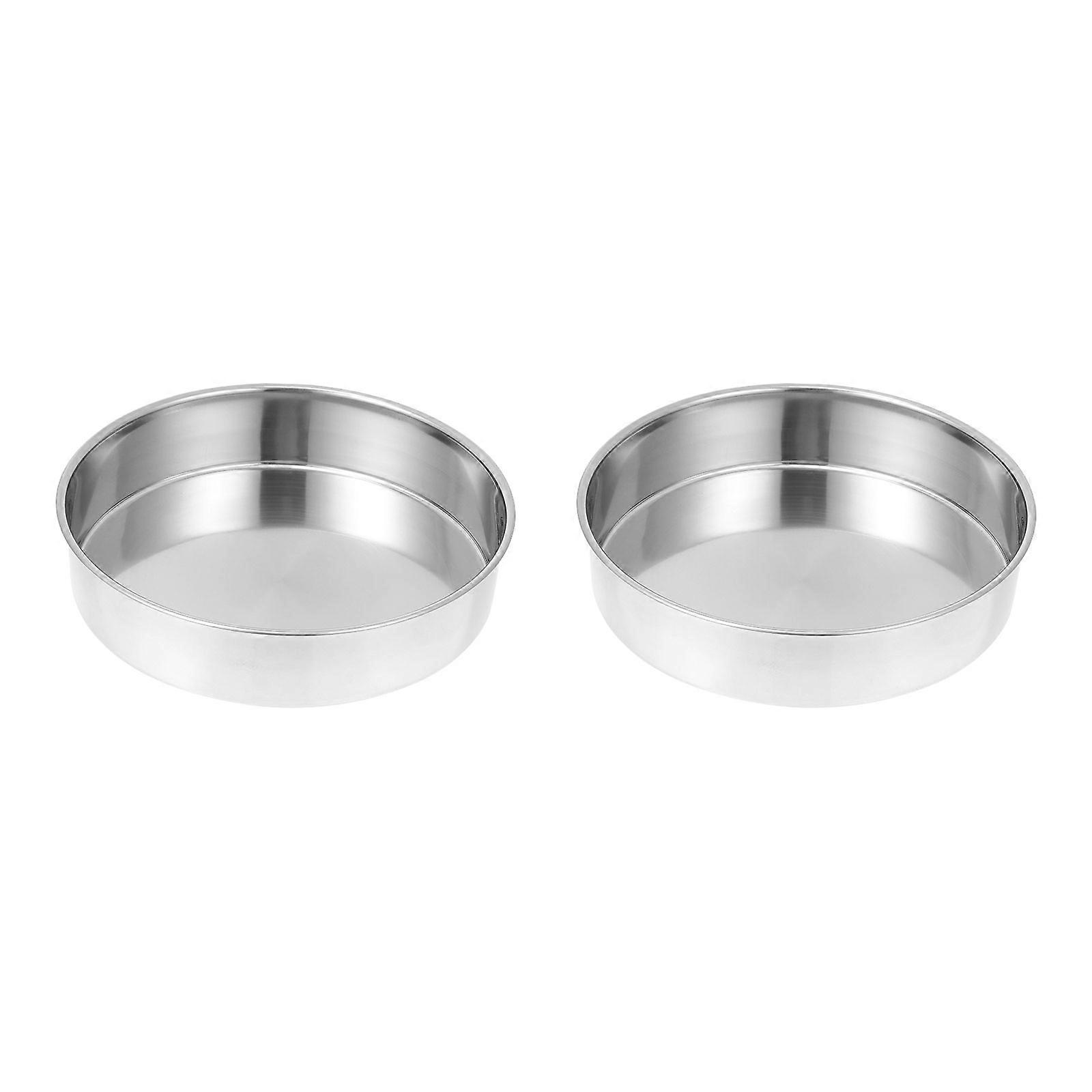 Kitchen Use Stainless Steel Steaming Plates 6Pcs Silver