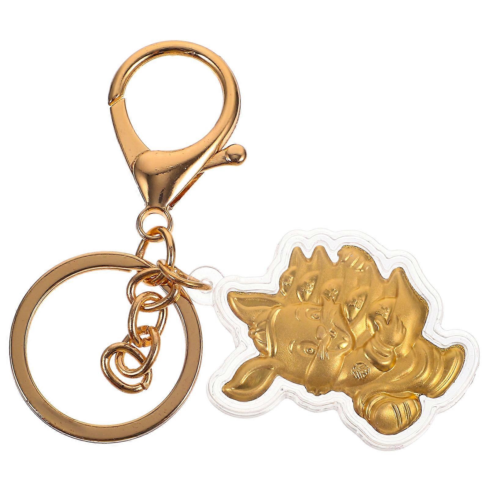 Bag Hanging Pendants Rabbit Modeling Key Chain for Decor 4Pcs