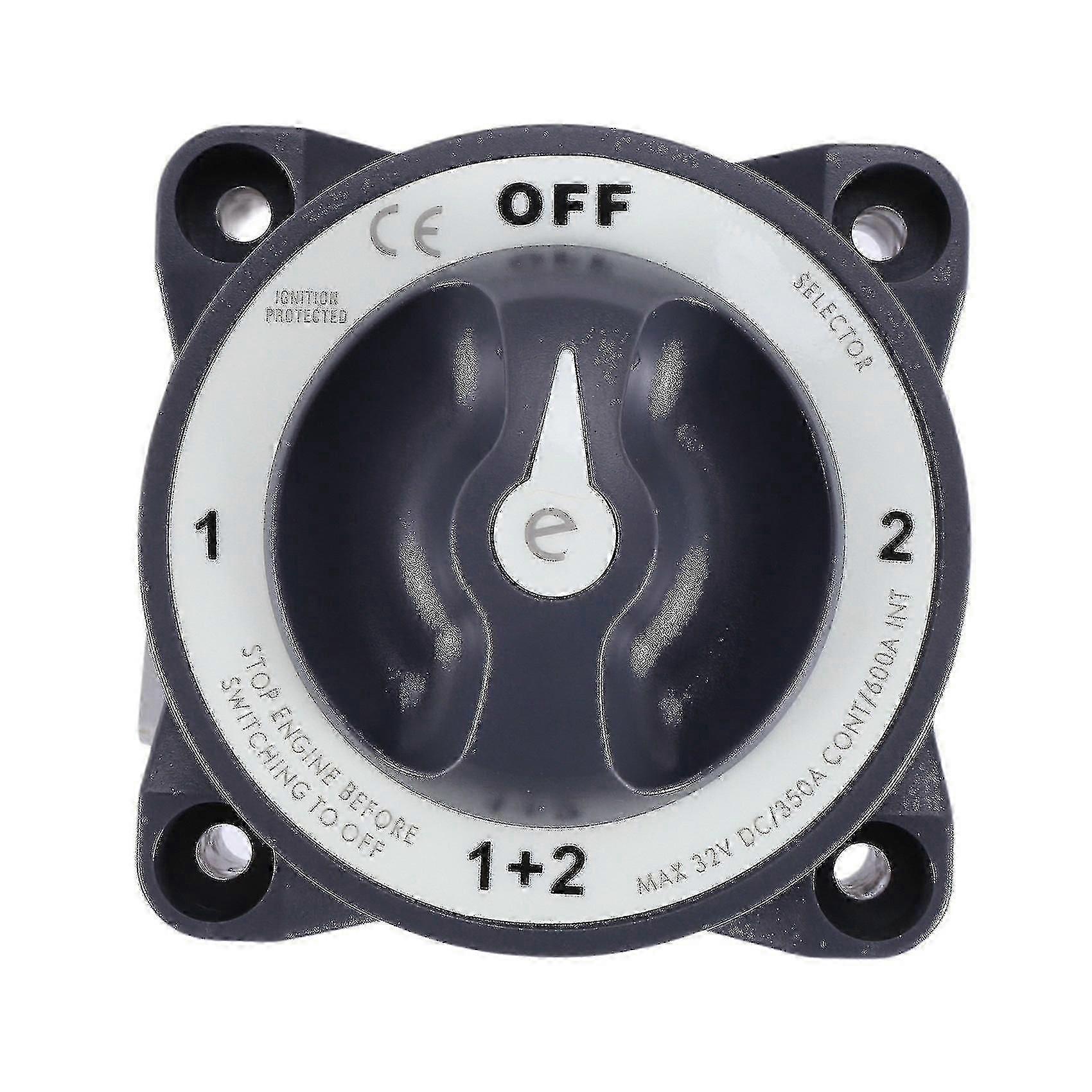Disconnect Rotary Switch 4 Position 32v 350 Amp E-series Waterproof Dual Battery Isolator On/off Sw Hy