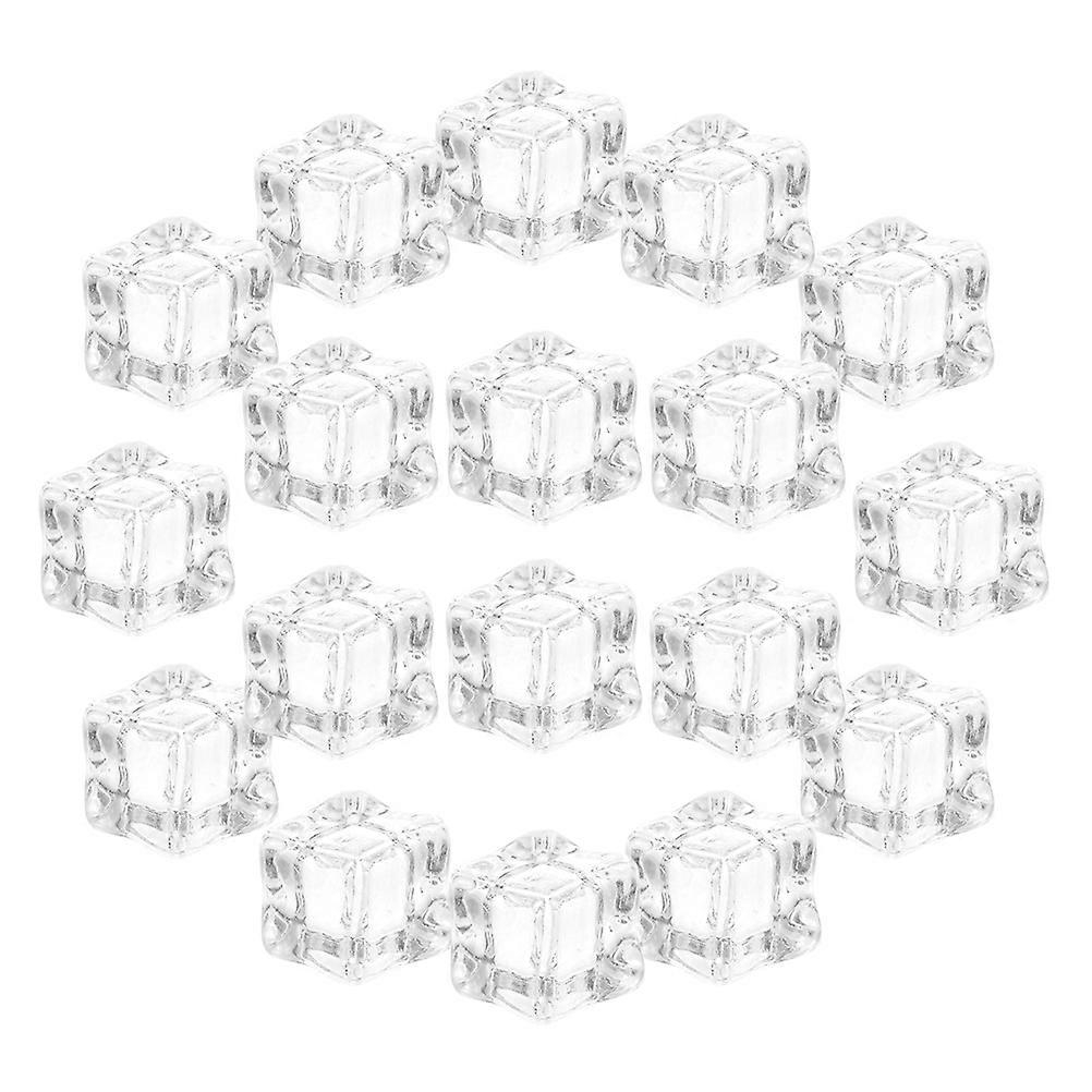 Fake Ice Decorative Acrylic Ice Cubes for Photography Props 240Pcs Clear Cubes